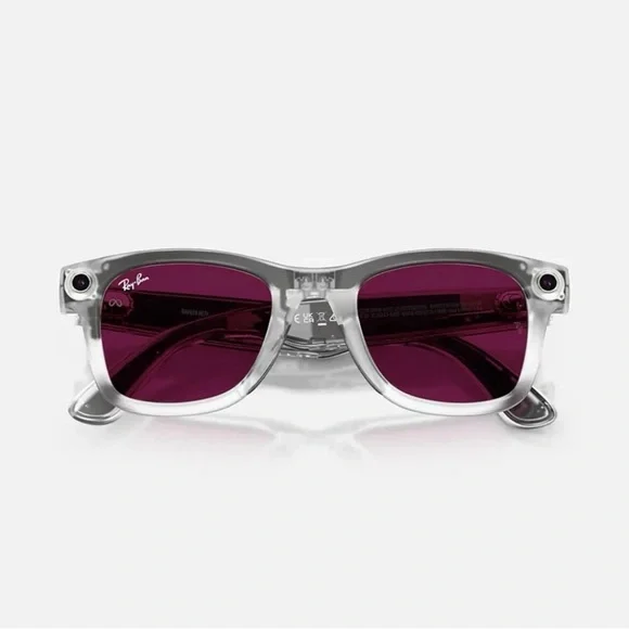 Ray-Ban Meta Wayfarer Gen 2 Limited Edition Transparent Clear/Ruby RW4006 - Picture 10 of 16